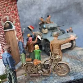 THUIS … back in Belgium – Rongy sept 1944 – Daimler brigade Piron