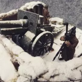 Surveillance sur la ligne Maginot – Schneider 155 – 1940